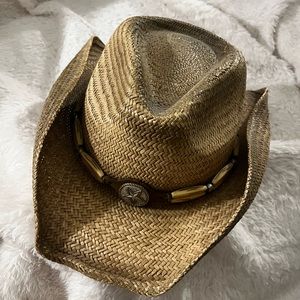 Women’s straw, cowgirl hat, size small, medium
